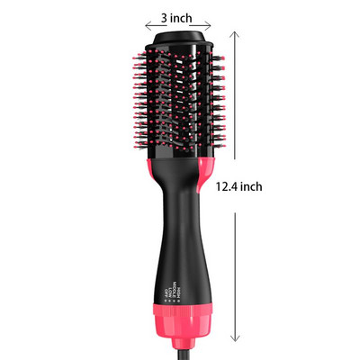 LISAPRO Hot-Air Brush 2.0 Βούρτσα για στεγνωτήρα μαλλιών ενός βήματος και ογκωτή πολλαπλών χρήσεων επαγγελματικό ίσιο σίδερο για μπούκλες για το σπίτι