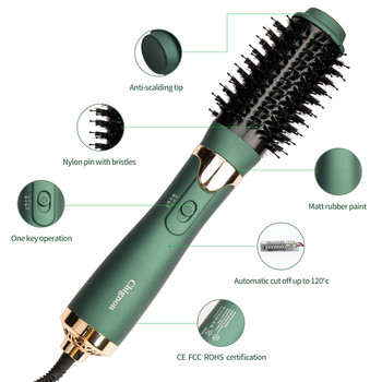 Αναβαθμισμένη βούρτσα ζεστού αέρα σεσουάρ μαλλιών One Step και Styler Volumizer 3 σε 1 με Ion Generator Hair Straightener Hair Comb