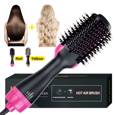3 In 1 Hair Dryer Brush Blow Dryer with Comb One Step Hair Blower Brush Hot Air Styling Comb Electric Hair Straightening Brush