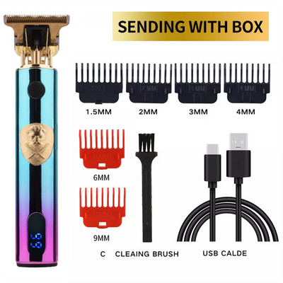 Finishing Fading Blending Professional Hair Trimmer for Men Pro Beard Trimmer Electric Hair Clipper Μηχάνημα κοπής μαλλιών λιθίου