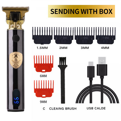 Finishing Fading Blending Professional Hair Trimmer for Men Pro Beard Trimmer Electric Hair Clipper Μηχάνημα κοπής μαλλιών λιθίου