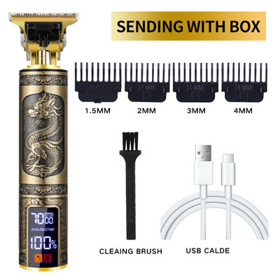 Finishing Fading Blending Professional Hair Trimmer for Men Pro Beard Trimmer Electric Hair Clipper Μηχάνημα κοπής μαλλιών λιθίου