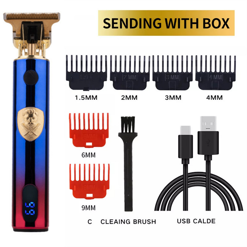 Finishing Fading Blending Professional Hair Trimmer for Men Pro Beard Trimmer Electric Hair Clipper Μηχάνημα κοπής μαλλιών λιθίου
