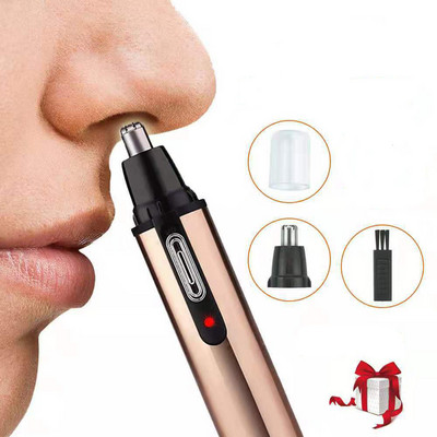 Electric Nose Hair Trimmer Men`s Women`s Ear and Neck Eyebrow Trimmer Cleaner Trimmer Shaver Makeup Remover Kit