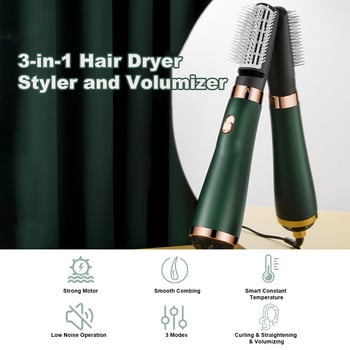 2021 New Woman Hair Dryer Brush Styler Ελαφρύ 3 σε 1 Ionic Hot Air Brush Blow Dryer Brush RU warehouse Hair Styling Tool