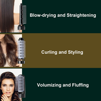 2021 New Woman Hair Dryer Brush Styler Ελαφρύ 3 σε 1 Ionic Hot Air Brush Blow Dryer Brush RU warehouse Hair Styling Tool