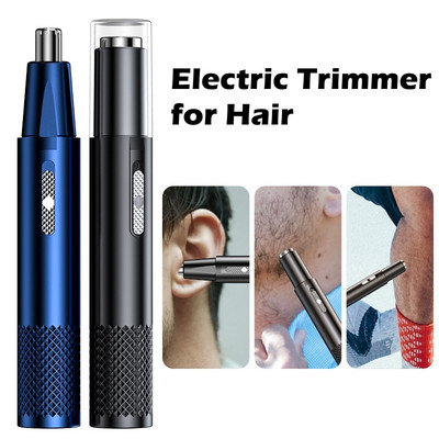 Електрическа машинка за подстригване на косми в носа Мъжка машина за отстраняване на носа и ушите Автоматично миещи се електрически инструменти за бръснене USB акумулаторна