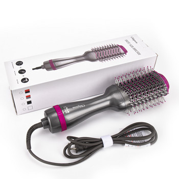 Αναβαθμισμένη βούρτσα πιστολάκι μαλλιών One Step Hair Styler and Volumizer Oval Hair Straightener Curler Comb Ηλεκτρική ηλεκτρική βούρτσα ζεστού αέρα