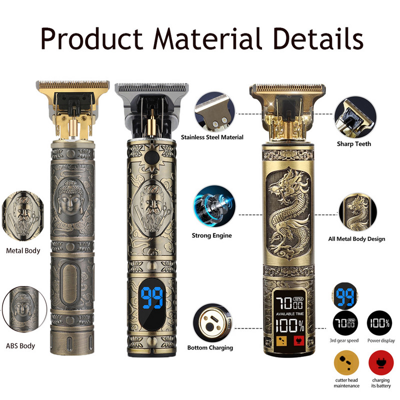 Električni aparati za šišanje Električni aparati za šišanje Električni aparati za brijanje Punjive retro uljne glave Mašine za šišanje