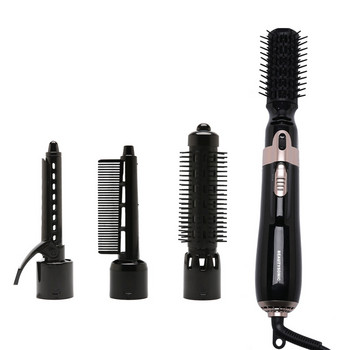 Περιστρεφόμενη βούρτσα πιστολάκι μαλλιών 4 σε 1 Επαγγελματική ηλεκτρική βούρτσα ισιώματος μαλλιών Hair curler One Step Hair Blower Brush Freeship