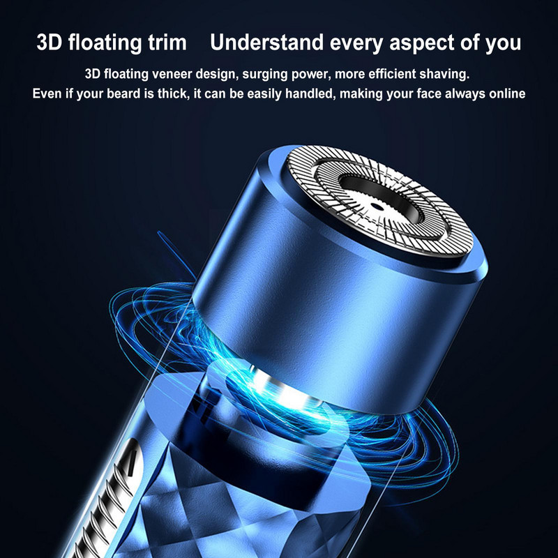 2 In I elektromos borotválkozó orr-fülvágó USB újratölthető orr-szőrvágó férfiaknak borotválkozó szőrtelenítő borotvaszakáll H0Y6