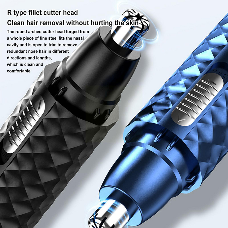 2 In I elektromos borotválkozó orr-fülvágó USB újratölthető orr-szőrvágó férfiaknak borotválkozó szőrtelenítő borotvaszakáll H0Y6