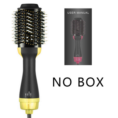 Βούρτσα ζεστού αέρα Hair Curler Volumizer Salon Heat Comb Paddle Styler Negative Iron Generator 3 4 σε 1 ίσιωμα Εργαλεία πιστολάκι