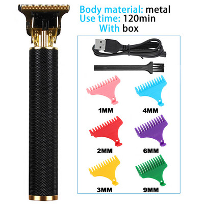 Vintage T9 električni aparat za šišanje, profesionalni stroj za šišanje, muški brijač, trimer za muškarce, stroj za šišanje brade, metalni USB