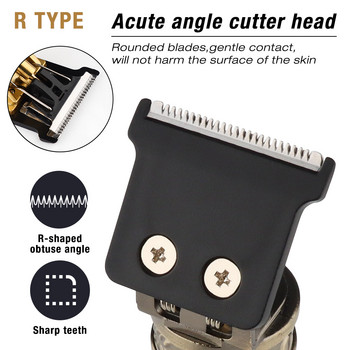 T9 Hair Clipper Professional Electric Trimmer για άντρες 0mm Ξυριστική μηχανή κουρέματος Baldheaded Barber χωρίς καλώδιο