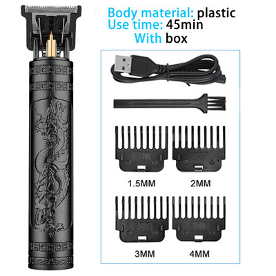 T9 Hair Clipper Professional Electric Trimmer για άντρες 0mm Ξυριστική μηχανή κουρέματος Baldheaded Barber χωρίς καλώδιο