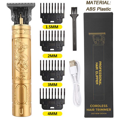 T9 Hair Clipper Professional Electric Trimmer για άντρες 0mm Ξυριστική μηχανή κουρέματος Baldheaded Barber χωρίς καλώδιο