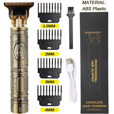 T9 Hair Clipper Professional Electric Trimmer για άντρες 0mm Ξυριστική μηχανή κουρέματος Baldheaded Barber χωρίς καλώδιο