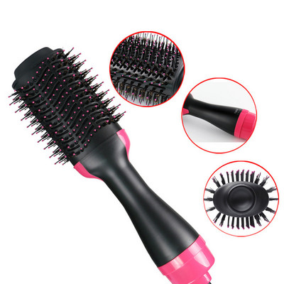 Professional 3 IN 1 Rotating Hair Dryer Brush Hair Straightener Hair Curler One Step Hot Air Brush Electric Hair Blower Brush