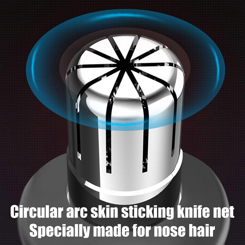 Elektrinis nosies plaukų kirpimo skustuvas Nešiojamas nosies plaukų skutimosi USB įkraunamas antakių šalinimo skustuvas vyrams veido priežiūrai