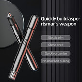 Elektrinės nosies plaukų kirpimo priemonės Nešiojamos nosies ir ausų kirpimo priemonės ir valiklis įkraunamas apsauginis skustuvas Ausų plaukų nosis Y2S4