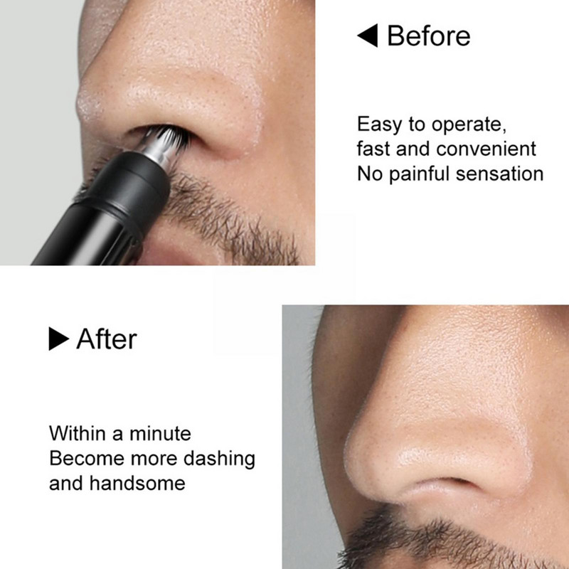 Elektrinės nosies plaukų kirpimo priemonės Nešiojamos nosies ir ausų kirpimo priemonės ir valiklis įkraunamas apsauginis skustuvas Ausų plaukų nosis Y2S4