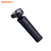 SONOFLY ShowSee újratölthető férfi elektromos borotva, hordozható IPX7 vízálló borotva 3D hárompengés úszó pengéjű gép F1-BK2