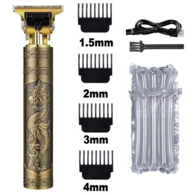 T9 hajvágó professzionális elektromos hajvágó férfiaknak 0 mm-es fodrász hajvágó gép vezeték nélküli szakállborotva