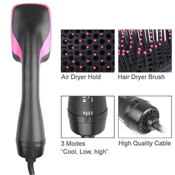 One Step Hot Air Brush Dryer Blow Professional Hair Curling Iron Straightener Electric Straightening Dryers Blower Straighteners