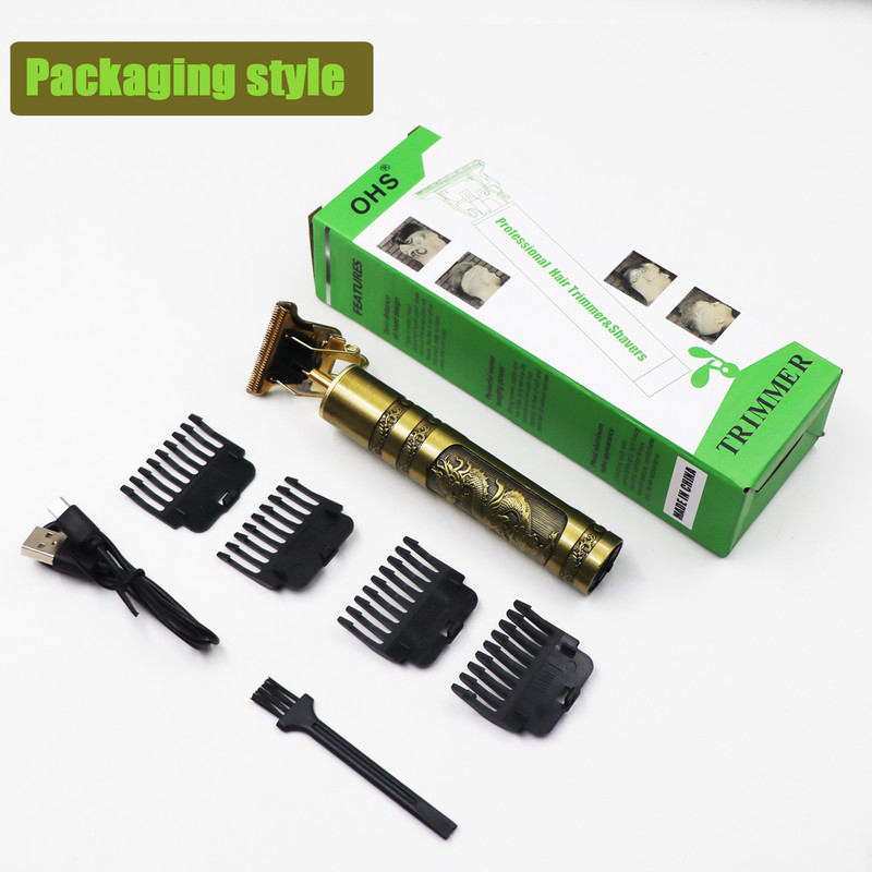 Dragon USB Vintage t9 0mm Hajvágó gép Trimmer For Man Elektromos Professzionális Hajvágó Barber Akkus szakáll Tondeuse