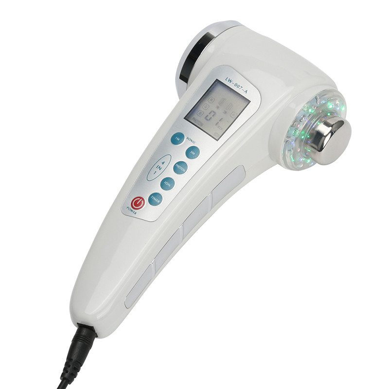 1Mhz és 3Mhz 7 színes LED foton ultrahangos ionos arcmasszírozó karcsúsító masszírozó ultrahangos galvanikus arctiszta bőrápoló