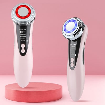 Dispozitive de lifting facial 5 în 1 Îngrijirea ochilor Întinerirea pielii Lumină LED Anti-îmbătrânire Riduri Aparat de înfrumusețare facială Masaj pentru Față Slim0
