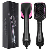 Hot Air Brush One Step Hair Dryer & Volumizer for Straightening Curling Drying Professional Brush Hair Dryers for Women