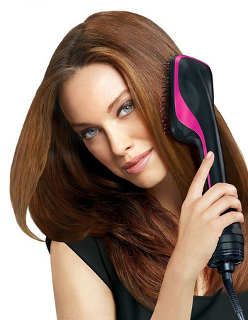 Hot Air Brush One Step Hair Dryer & Volumizer for Straightening Curling Drying Professional Brush Hair Dryers for Women