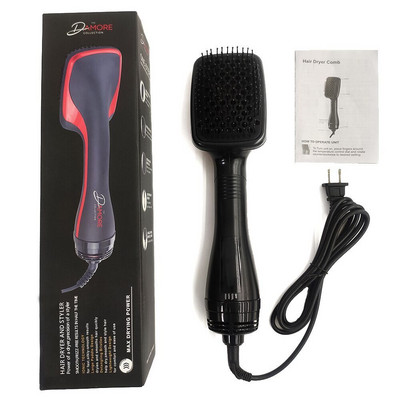 Hot Air Brush One Step Hair Dryer & Volumizer for Straightening Curling Drying Professional Brush Hair Dryers for Women