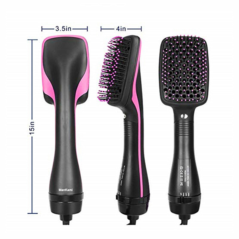 Hot Air Brush One Step Hair Dryer & Volumizer for Straightening Curling Drying Professional Brush Hair Dryers for Women