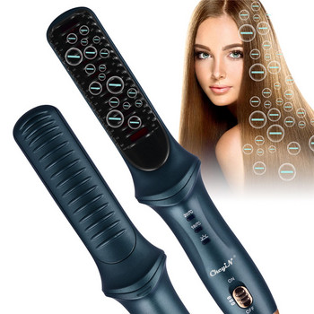 CkeyiN 220V йонно бързо нагряване Многофункционална четка за коса Четка за маша за коса 25 мм Гребен за коса Преса за коса Маша