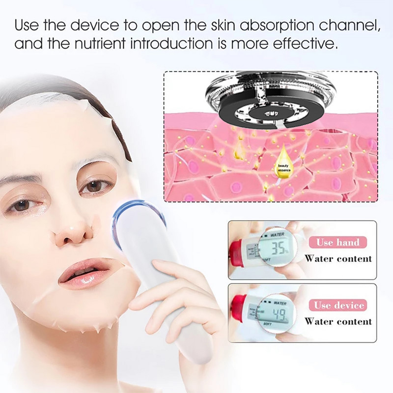 Arcmasszírozó Bőrfiatalítás Rádiós mezoterápia LED Arc lifting Beauty Vibrációs ránctalanítás Rádiófrekvenciás bőrápolás