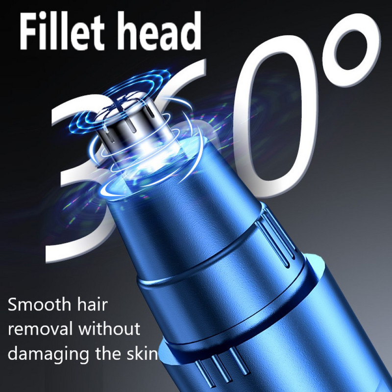 Električni trimer za brijanje za nos i uši Sigurna njega lica Punjivi trimer za dlačice u nosu za muškarce Brijanje za uklanjanje dlačica Brijač za bradu