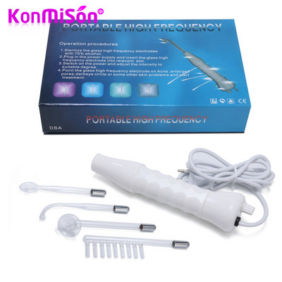 Mașină facială de înaltă frecvență 4 IN1 Tub de sticlă cu electrozi Baghetă pentru îngrijirea pielii Dispozitiv pentru îndepărtarea petelor de acnee Lifting spa facial de înaltă frecvență
