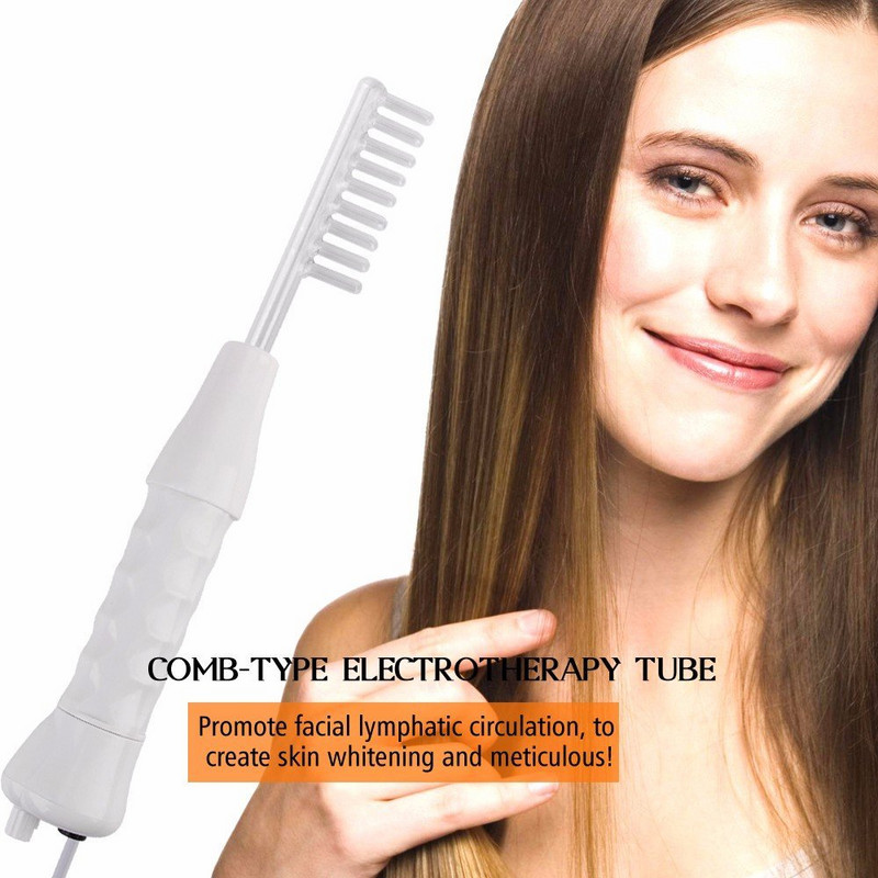 Mașină facială de înaltă frecvență 4 IN1 Tub de sticlă cu electrozi Baghetă pentru îngrijirea pielii Dispozitiv pentru îndepărtarea petelor de acnee Lifting spa facial de înaltă frecvență