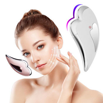 Electric Guasha Face Massager Microcurrent Face Lift Slimmer Double Chin Remover Gua Sha Skincare Face Massage Lifting