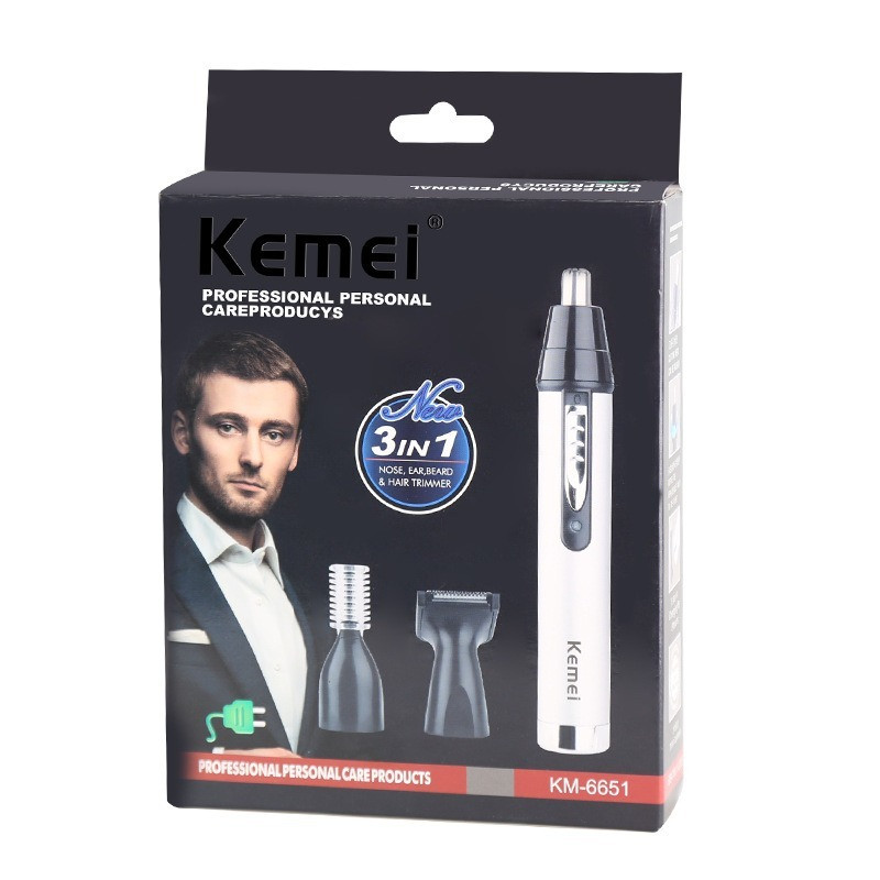 Električni trimer za nos i uši za muškarce Aparat za brijanje Epilator za nos Punjivi aparat za uklanjanje dlačica Trimer za rezanje obrva Stroj za brijanje