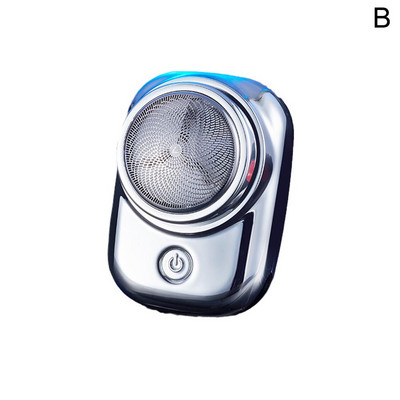 Mini elektrinis skustuvas su 6 peiliais vyriškas skutimosi mašina USB įkraunama barzdos kirpimo mašinėlė Kelioninis skutimosi elektrinis skustuvas vyrams A0H2