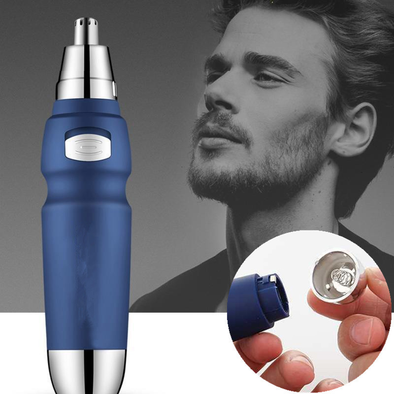 Värskendatud elektriline raseerimisnina kõrva trimmer, ohutu näohooldus, laetav ninakarvade trimmer meestele, kes raseerivad karvueemaldusi habemenuga