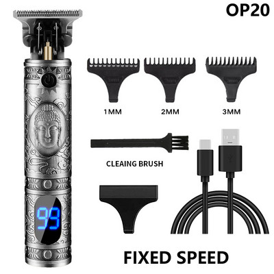 Ηλεκτρική κουρευτική μηχανή USB Επαναφορτιζόμενη ανδρική ξυριστική μηχανή κοπής Barber Professional Hair Clipper