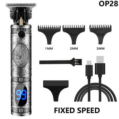 Ηλεκτρική κουρευτική μηχανή USB Επαναφορτιζόμενη ανδρική ξυριστική μηχανή κοπής Barber Professional Hair Clipper