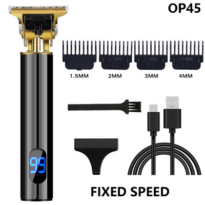 Ηλεκτρική κουρευτική μηχανή USB Επαναφορτιζόμενη ανδρική ξυριστική μηχανή κοπής Barber Professional Hair Clipper