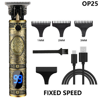 Ηλεκτρική κουρευτική μηχανή USB Επαναφορτιζόμενη ανδρική ξυριστική μηχανή κοπής Barber Professional Hair Clipper