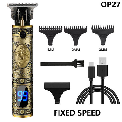 Ηλεκτρική κουρευτική μηχανή USB Επαναφορτιζόμενη ανδρική ξυριστική μηχανή κοπής Barber Professional Hair Clipper